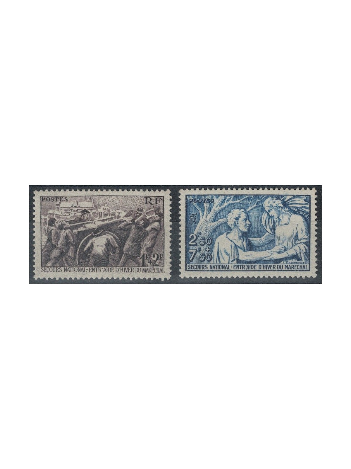 FRANCE 1941 Pro Soccorso Nazionale 2v MNH**