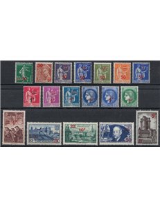 FRANCIA 1940-41 Serie ordinaria soprastampata 18v MNH**
