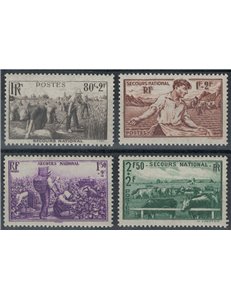 FRANCIA 1940 Pro Soccorso Nazionale 4v MNH**