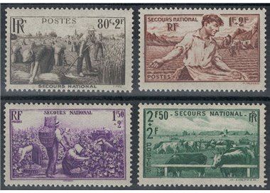 FRANCE 1940 Pro Soccorso Nazionale 4v MNH**