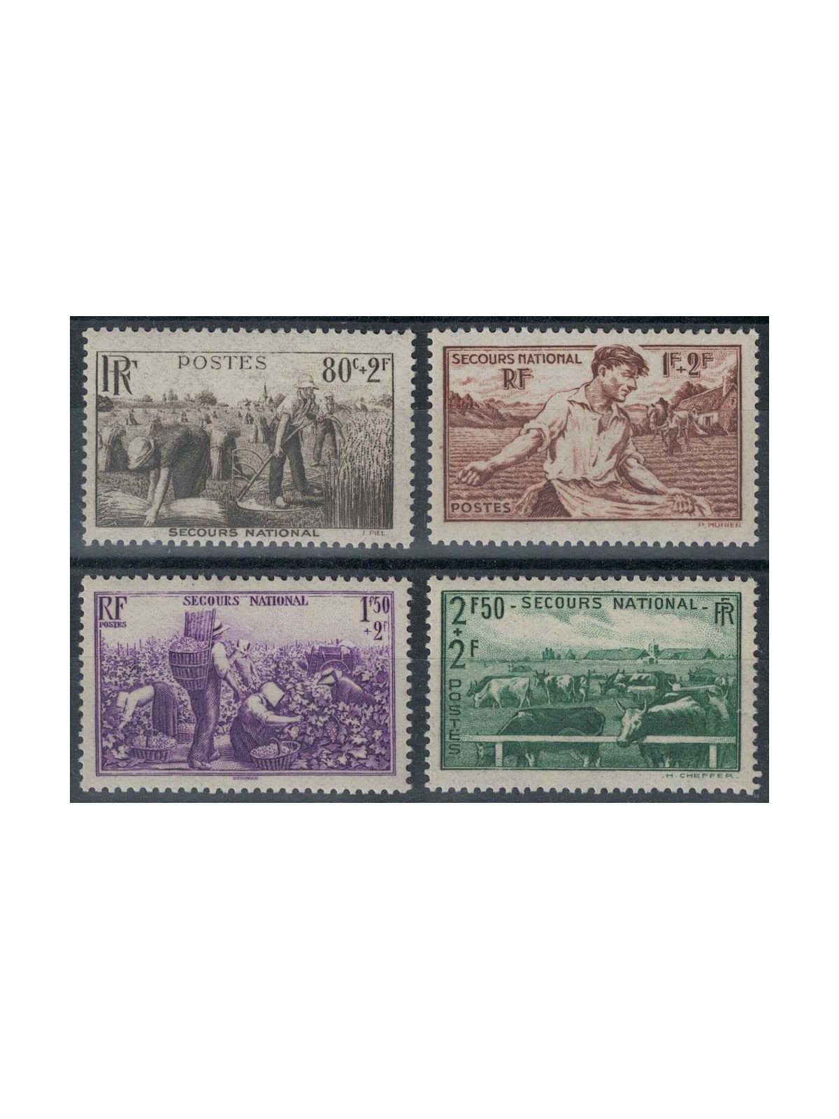 FRANCE 1940 Pro Soccorso Nazionale 4v MNH**