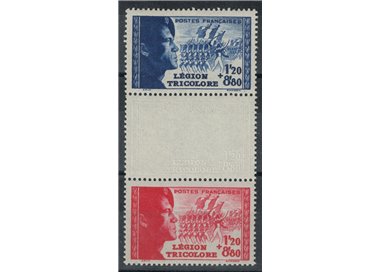 FRANCIA 1942 Legione Tricolore 2v ca MNH**