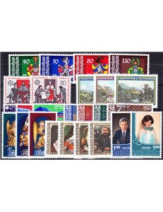 LIECHTENSTEIN 1982 Complete Year 25v MNH**