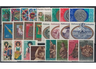 LIECHTENSTEIN 1977 Complete Year 25v MNH**