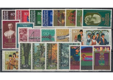 LIECHTENSTEIN 1980 Complete Year 23v MNH**