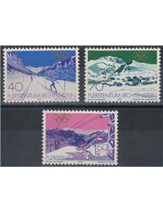LIECHTENSTEIN 1979 Winter Olympic Games 3v MNH**