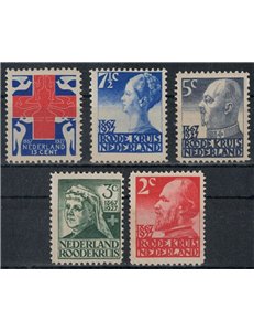 OLANDA 1927 Croce Rossa 5v MH*