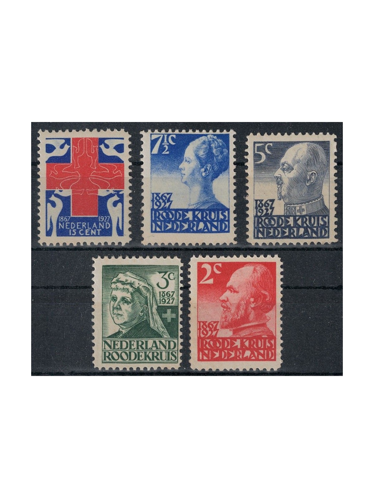 OLANDA 1927 Croce Rossa 5v MH*