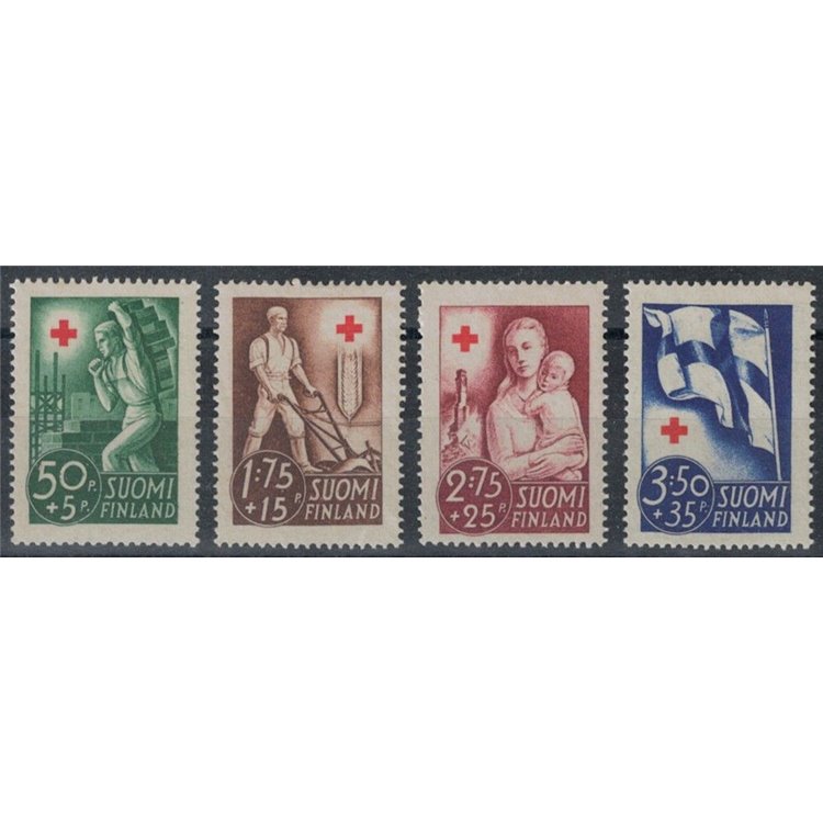 FINLAND 1941 Pro Red Cross 4v MNH**