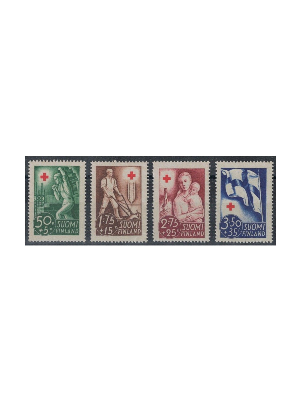 FINLANDIA 1941 Pro Croce Rossa 4v MNH**