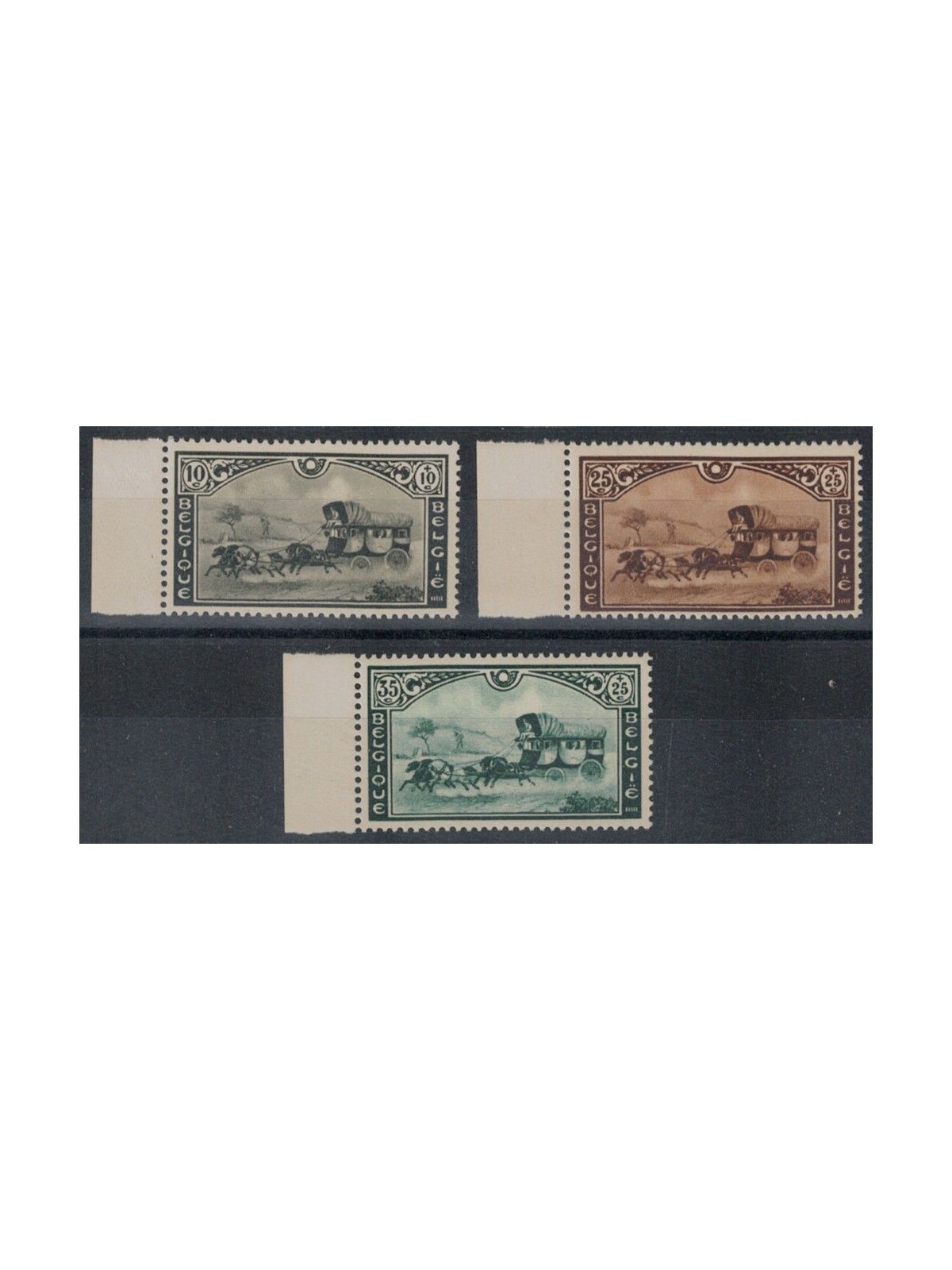 BELGIO 1935 Esposizione universale di Bruxelles 3v MNH**