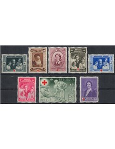BELGIUM 1939 Red Cross 8v MNH**