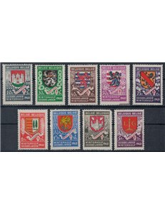 BELGIO 1941 Soccorso invernale, Stemmi 9v MNH**