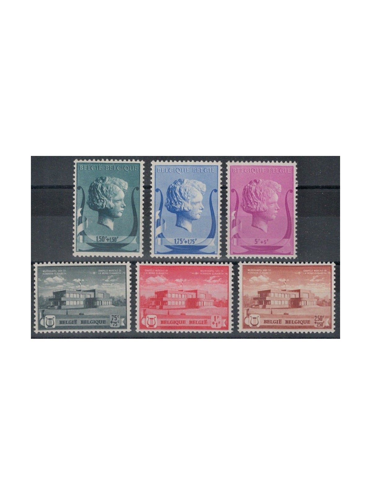 BELGIUM 1940 Pro musical foundation 6v MNH**