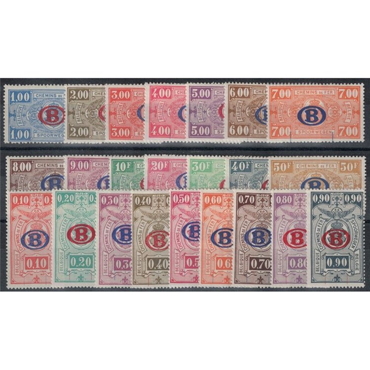 BELGIO 1940 Pacchi postali 23v MNH**