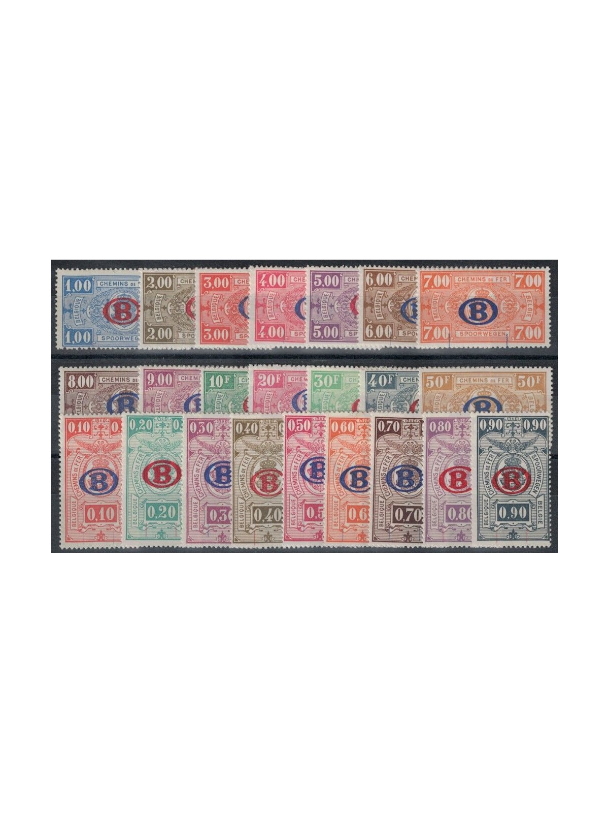 BELGIO 1940 Pacchi postali 23v MNH**