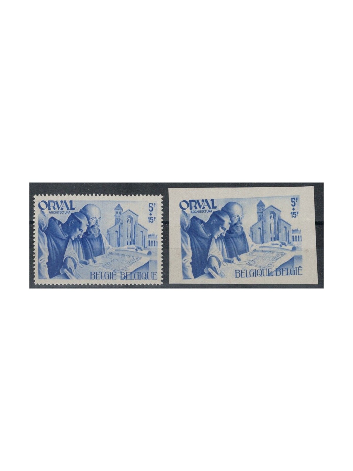 BELGIUM 1941 Orval Abbey 2v MNH**