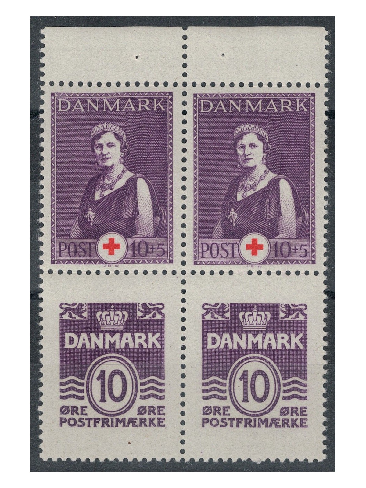 DANIMARCA 1940 Pro Croce Rossa BF MNH**