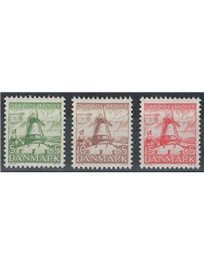 DENMARK 1937 Pro monument to HP Hansens 3v MH*