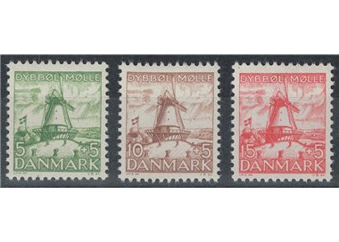 DENMARK 1937 Pro monument to HP Hansens 3v MH*