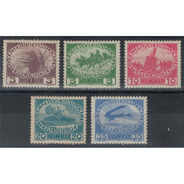 AUSTRIA 1915 Pro war orphans 5v MNH**