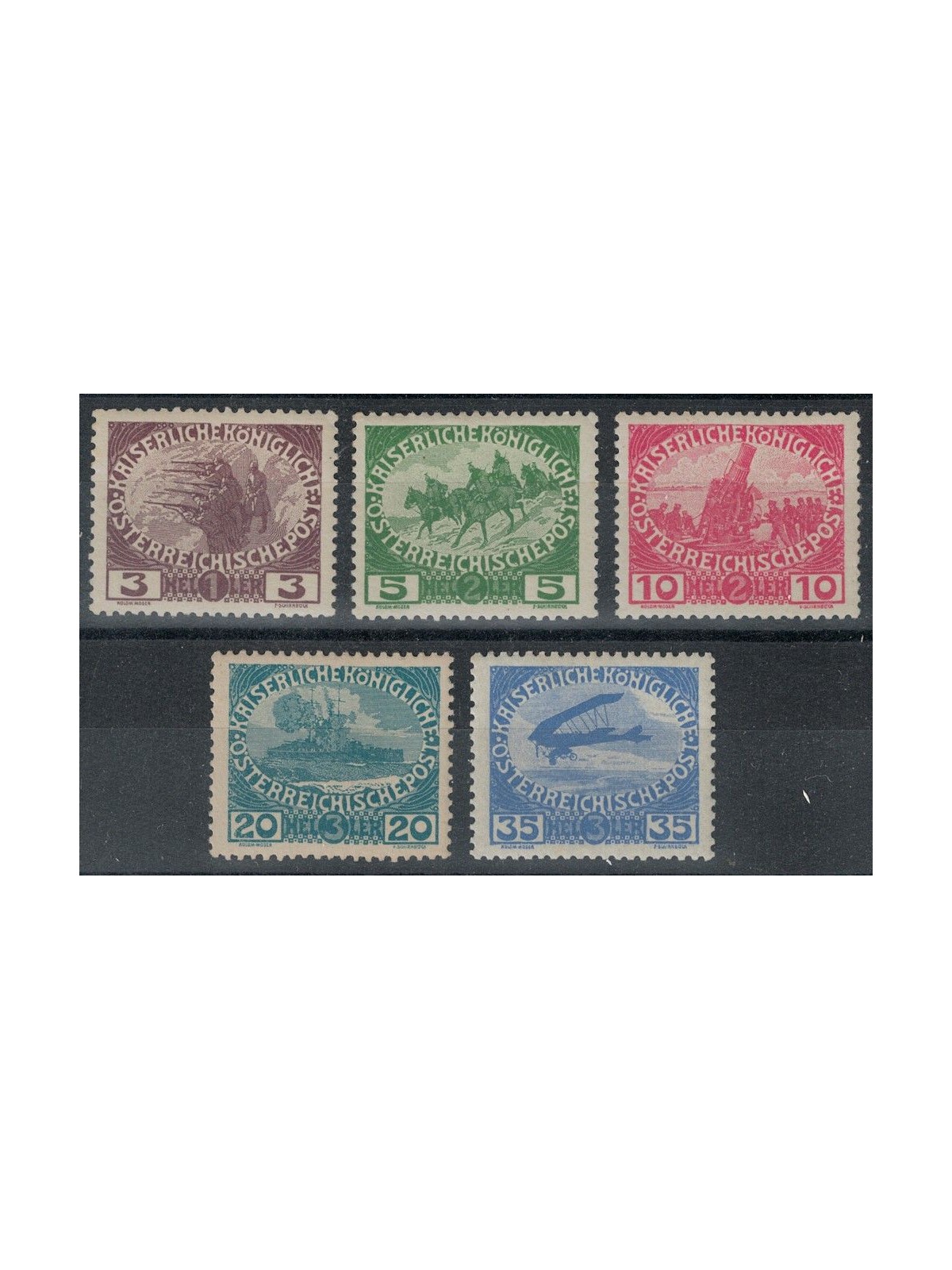 AUSTRIA 1915 Pro orfani di guerra 5v MNH**