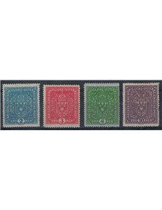 AUSTRIA 1916-18 Francesco Giuseppe I, alti valori 4v MH*