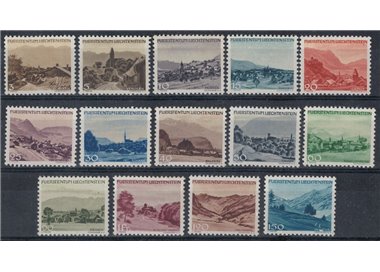LIECHTENSTEIN 1944 Vedute diverse 14v MH*
