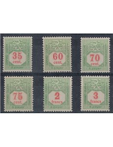 LUSSEMBURGO 1928-35 Segnatasse 6v MNH**