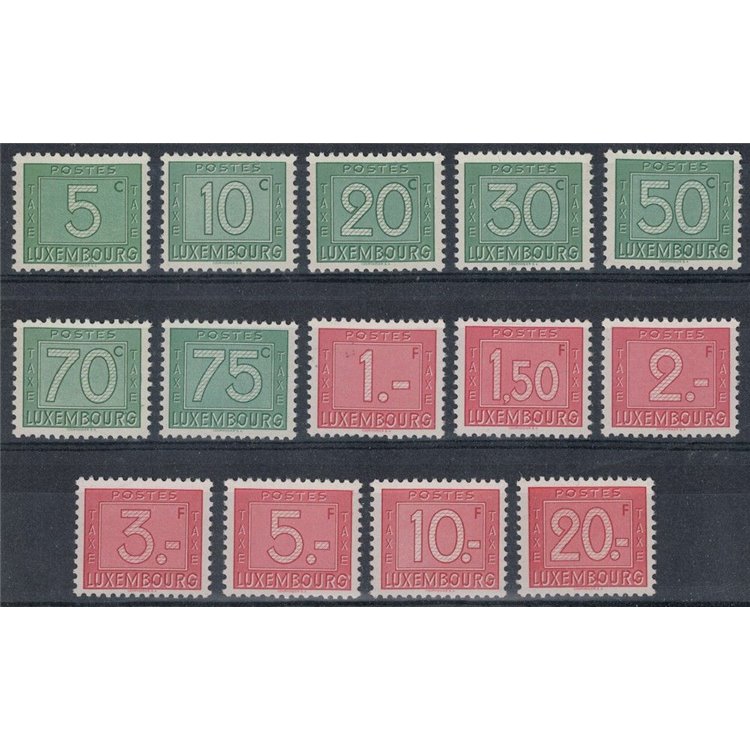 LUSSEMBURGO 1946-47 Segnatasse 14v MNH**