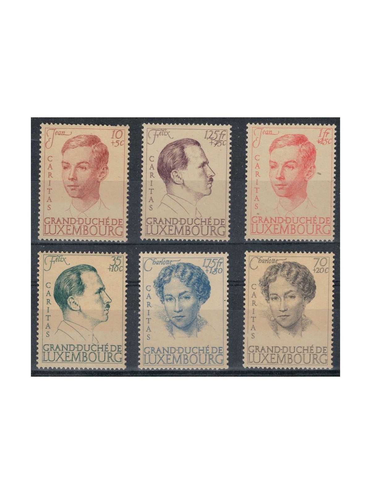 LUXEMBOURG 1939 Grand Duchess Charlotte 6v MH*