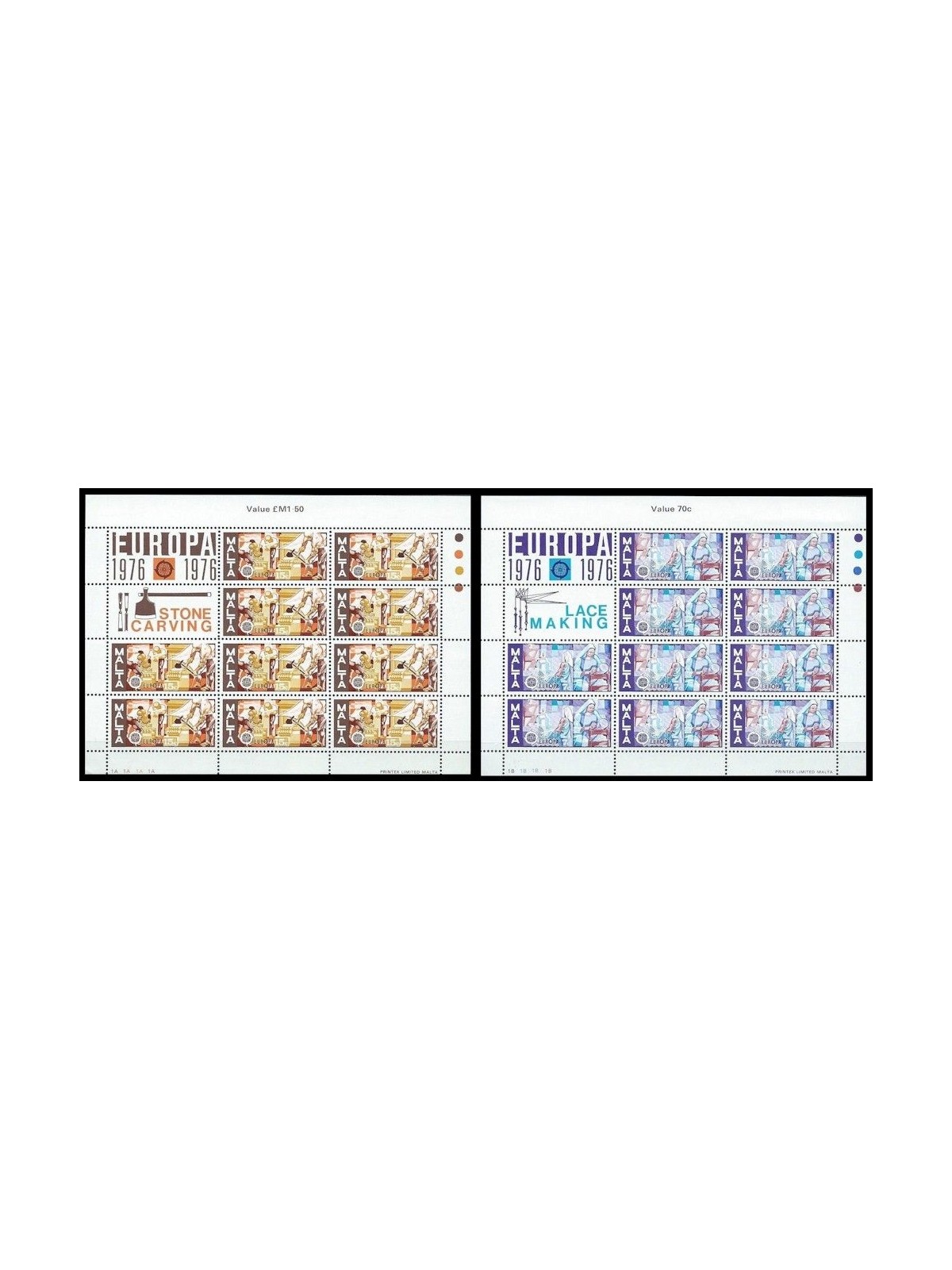 MALTA 1976 Europa 2 MF MNH**
