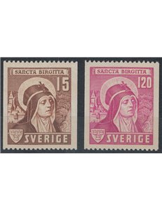SVEZIA 1941 In onore di Santa Brigida 2v MNH**