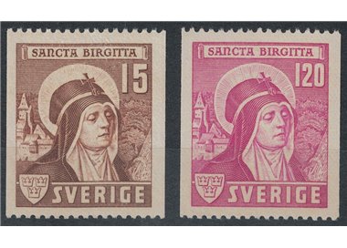 SVEZIA 1941 In onore di Santa Brigida 2v MNH**