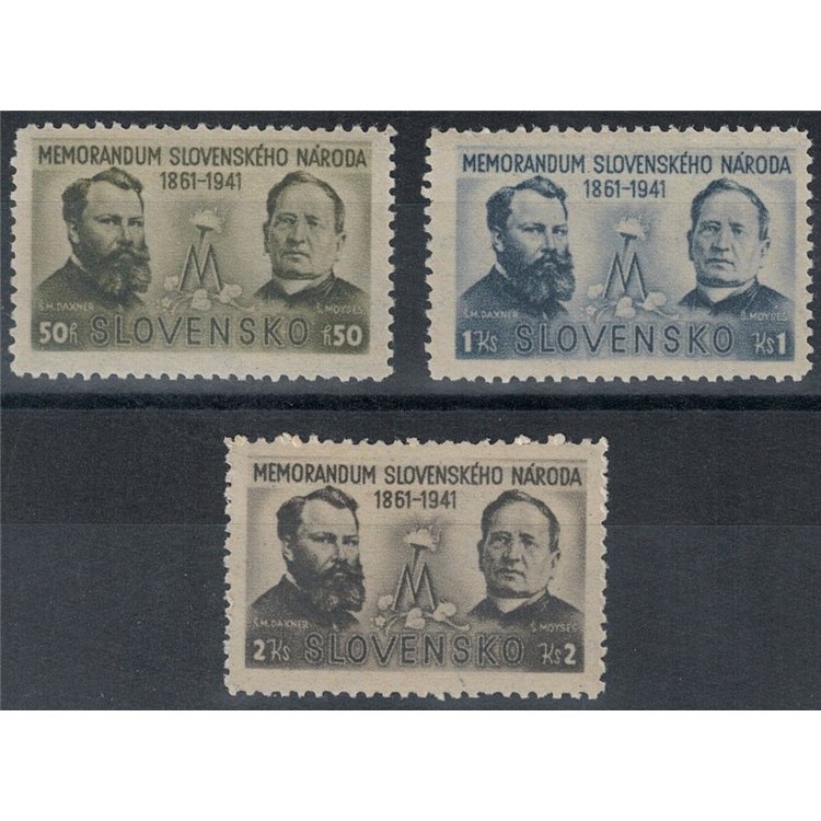 SLOVAKIA 1941 Memorandum to Franz Joseph 3v MNH**