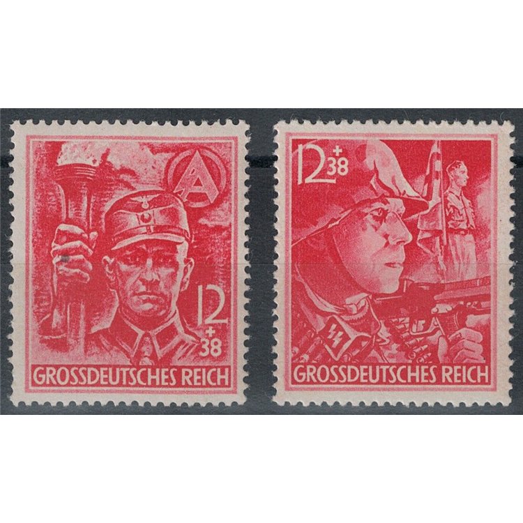 GERMANIA REICH 1945 In onore delle S.A. e delle S.S. 2v MNH**