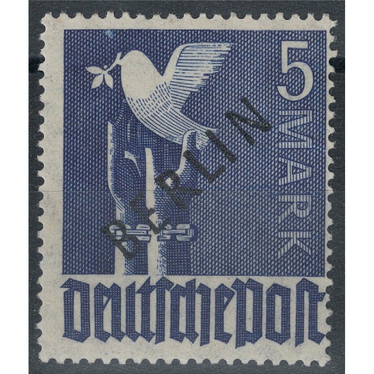 BERLIN 1948 AIS Zone Stamps, 5m blue violet MNH**