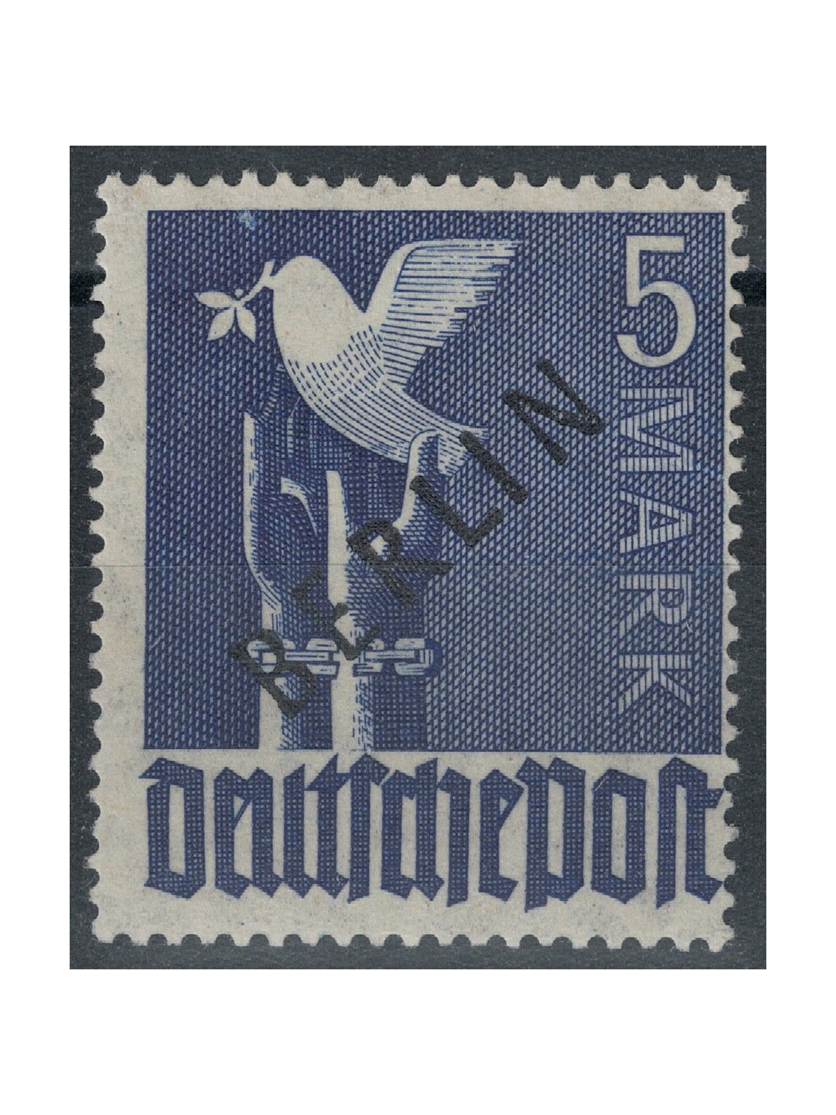 BERLINO 1948 Francobolli della Zona AIS, 5m azzurro violetto MNH**