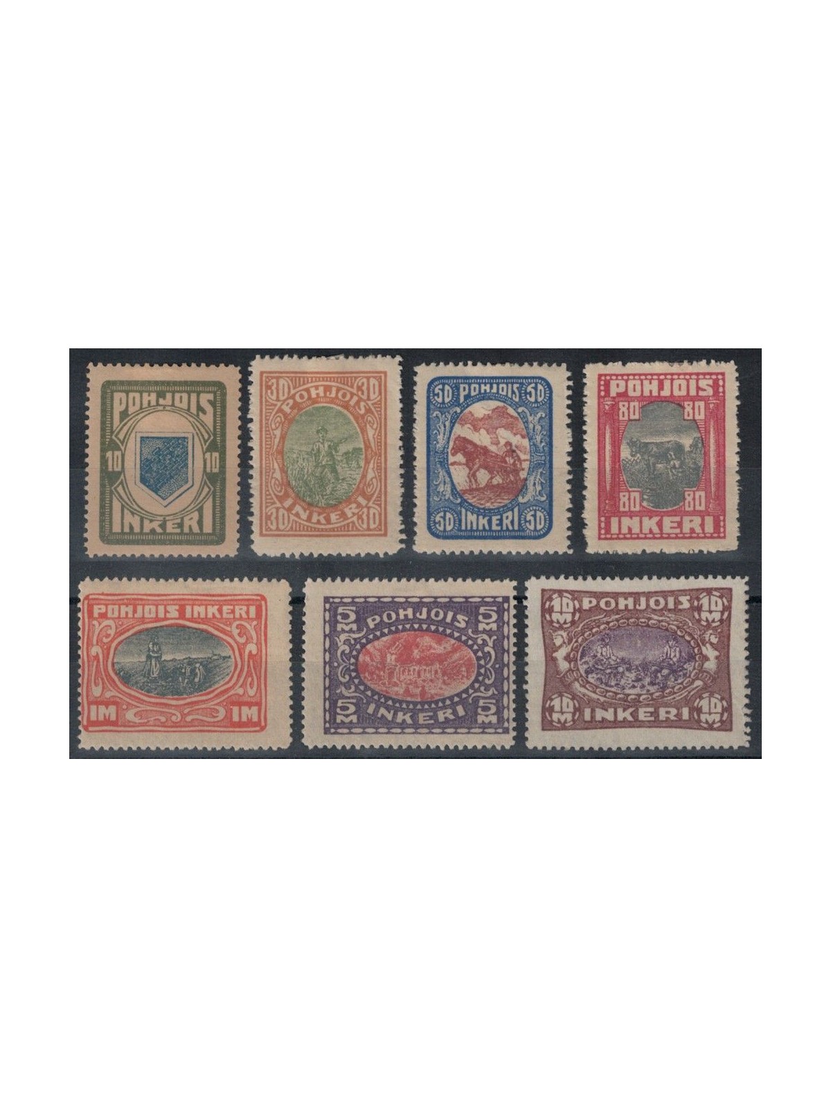 INGRIA 1920 Various subjects 7v MH*