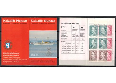 GREENLAND 1990 Effigy of Queen Margareta II booklet MNH**