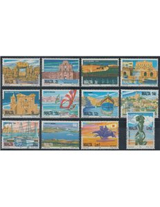 MALTA 1991 Monumenti, paesaggi e opere d'arte 12v MNH**