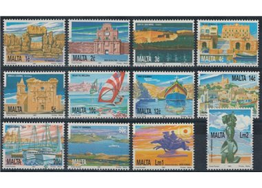 MALTA 1991 Monuments, landscapes and works of art 12v MNH**