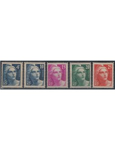 FRANCE 1945-46 Marianne of Gandon 5v MNH**