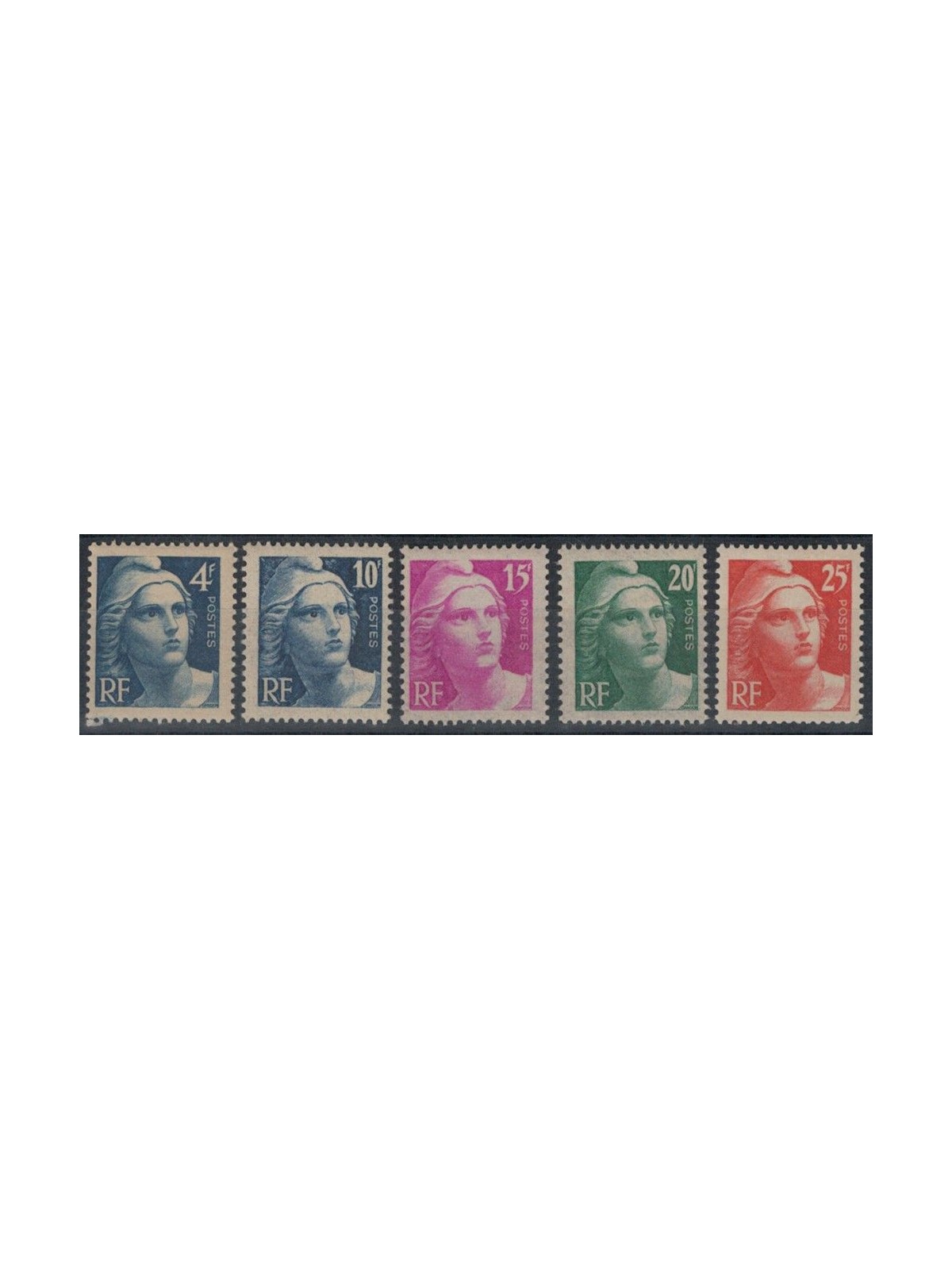 FRANCIA 1945-46 Marianna di Gandon 5v MNH**