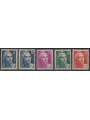 FRANCIA 1945-46 Marianna di Gandon 5v MNH**