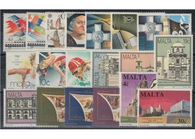 MALTA 1992 Annata completa 19v MNH**