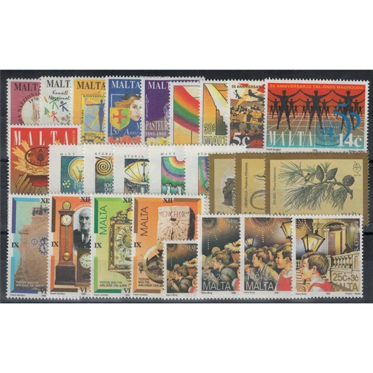 MALTA 1995 Complete vintage 26v MNH**