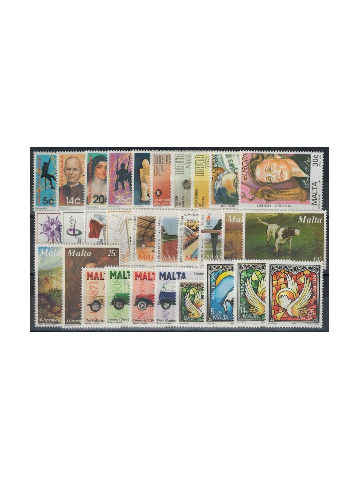 MALTA 1996 Complete Year 30v MNH**