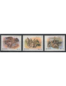 MALTA 1989 Natale, Mattia Preti 3v MNH**