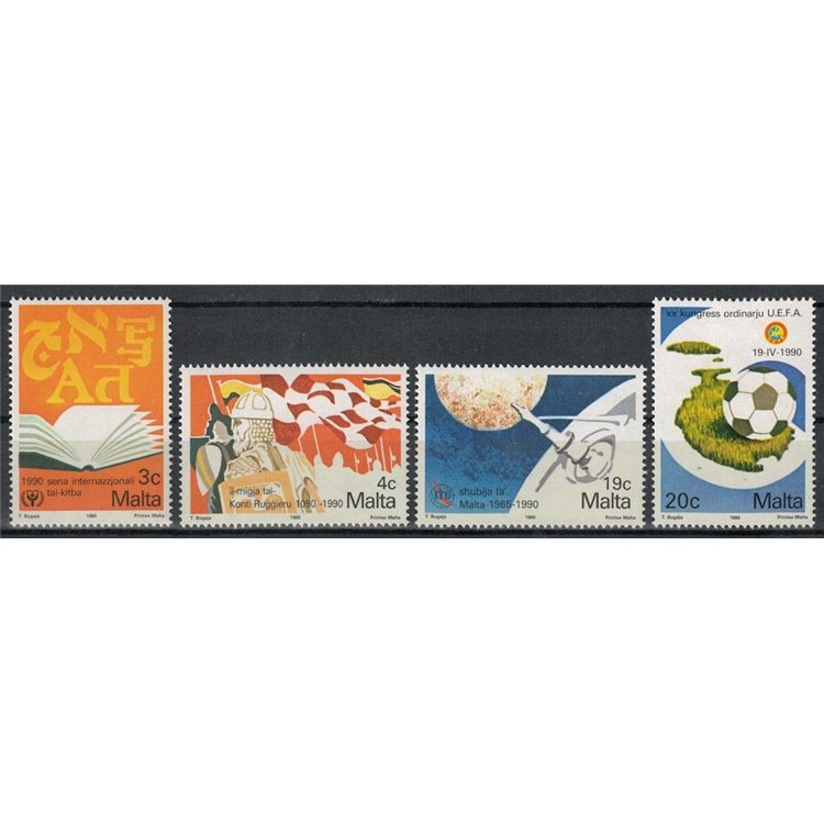 MALTA 1990 Anniversari ed avvenimenti 4v MNH**